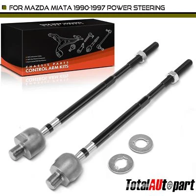 2x Tie Rod End for Mazda Miata 1990 1991 1992 1993-1997 Front Left & Right Inner - Image 1 of 4