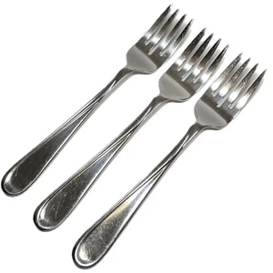 Oneida FLIGHT RELIANCE Oneida USA Glossy Stainless Three SALAD FORKS  - Picture 1 of 2