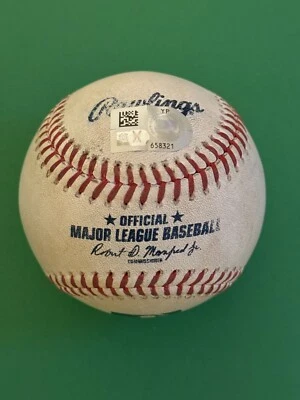 Corbin Carroll Fielder's Choice Game Used MLB Auth Baseball Geraldo Perdomo 1B - Image 1 of 4