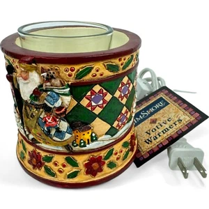 Jim Shore Christmas Santa Electric Votive Candle Warmer Crazy Mountain -New - Picture 1 of 9