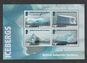 British Antarctic Territory 2019 Icebergs m/sheet Mnh. (W014) - Picture 1 of 1