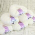 Sale 6Ballsx25gr Fluffy Soft Mohair Lace Baby Rugs Blankets Crocheted Yarn 01