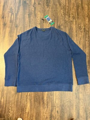 Sudadera para hombre Banana Republic Waffle Crew azul talla: XL 1526438 NUEVA CON ETIQUETAS Foto 1 de 4