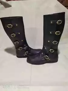 Men boots, Leather handmade Halloween costume boots, cosplay boots, LARP - Picture 1 of 6