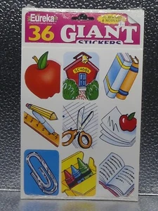 Eureka 36 Giant School Stickers To Reward & Motivate U.S.A. New Factory Sealed - Picture 1 of 11