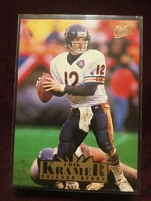 1995 Fleer Ultra #44 Bears Erik Kramer Football Card  - Image 1 of 2