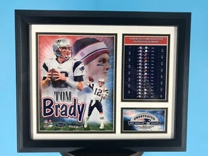 Tom Brady 2007 Undefeated Season Custom Photo Collage Matted/ Framed Excellent - Picture 1 of 5