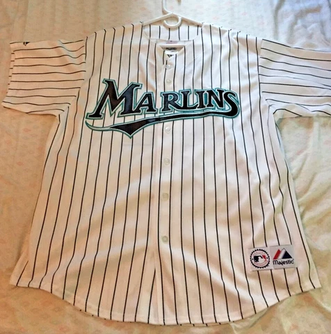 Vtg Majestic Josh Beckett #21 Florida Marlins Regular Men's Home White Jersey XL Cover