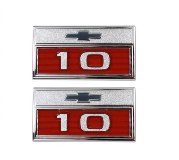 1966 Chevrolet Truck Front Fender Emblem Bowtie "10" New Trim Parts! - Image 1 of 1