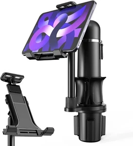 Car Cup Holder Phone Mount, Expander Smartphone/Tablet Mount 18-40oz Flask etc. - Zdjęcie 1 z 7