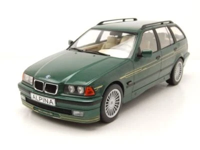 BMW Alpina B3 3.2 E36 Touring Familiare 1995 Verde Scuro Metallico Modello 1:18 - Immagine 1 di 4
