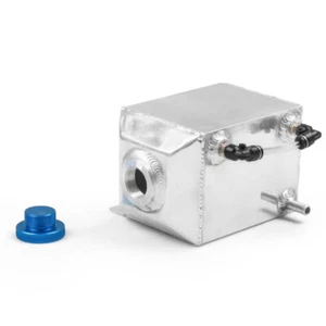 Universal 1L Aluminium Rennmotor Ölfang Tank Dose Tank Kraftstoff Überspannung Tank - Bild 1 von 6