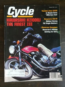 Revista de ciclo octubre 1981 Kawasaki KZ1000J Yamaha XJ550H Husqvarna 250 CR - Imagen 1 de 2
