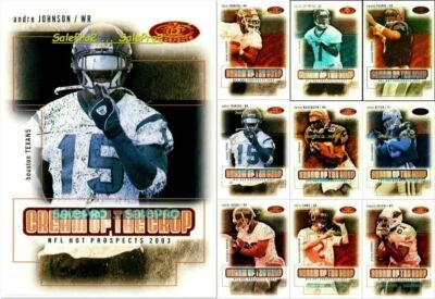 100++ FLEER HOT PROSPECTS 2003 RC CREAM OF THE CROP ROOKIE LOT U PICK FROM LIST - Image 1 of 2