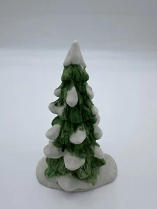 Weihnachtsdorf 5,25" Abt. 56 Schneebedeckter Baum - Keramik Vintage - Bild 1 von 6