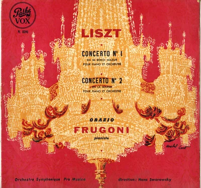ORAZIO FRUGONI, LISZT CONCERTOS 1 & 2 LP 1954 PATHE VOX PL 8390 - Photo 1/3