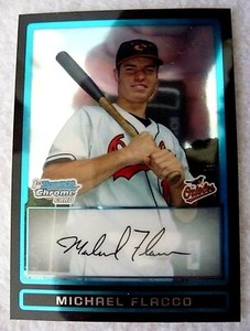 2009 BOWMAN CHROME DRAFT PROSPECTS BDPP40 MICHAEL FLACCO RC ORIOLES