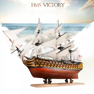 HMS Victory 21"" Holz Segelboot Modell zum Selbermachen Kit Schiffsbaugruppe Dekoration Geschenk - Bild 1 von 6