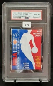 1989 HOOPS BASKETBALL PLASTIC PACK - SER 1 DAVID ROBINSON #138 - TOP PSA 8 NM-MT - Bild 1 von 2