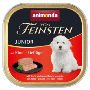 animonda Vom Feinsten Junior mit Rind + Geflügel 22x 150g Hundefutter Nassfutter - Bild 1 von 1