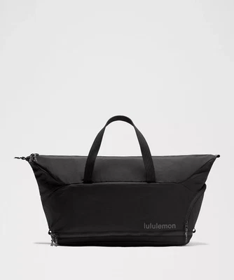 Lululemon Black/Graphite Duffle Gym Bag 30L