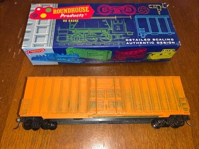 ROUNDHOUSE HO SCALE #1820 UNDECORATED 50' HI-CUBE BOXCAR. KD’s - Image 1 of 4
