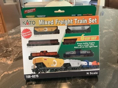 加藤 N 比例 ~ 全新 2025 ~ 混合货运火车汽车套装 ~ 6 件 ~ 106-6275 — 第 1/2 张图片