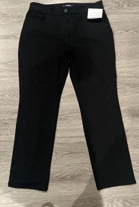 Chaps Black Stretch Jeans 5 Pocket Straight High Rise  Sz 12 NWT - Picture 1 of 4