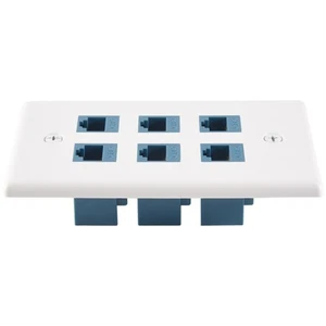 Plaque Murale Ethernet 6 6 Ports, Plaque Murale Ethernet - A3339 - Photo 1/6