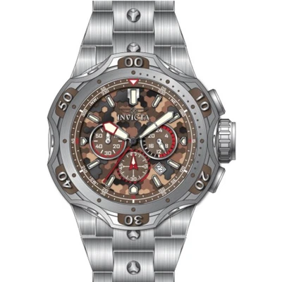 Reloj para hombre Invicta Venom fecha cronógrafo GMT cuarzo esfera marrón 47757 Foto 1 de 4