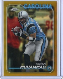 2024 Topps Chrome - Muhsin Muhammad #15 Gold Refractor /50 - Picture 1 of 2