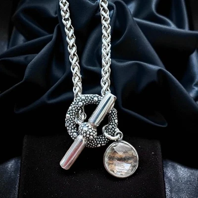 Raro Collar Michael Dawkins Esterlina 16" Zafiro Palanca  Foto 1 de 3