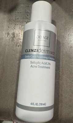 Obagi ClenziDerm MD Daily Care Foaming Cleanser Salicylic Acid 2% Exp 7/27 - Image 1 of 2