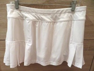 Athleta weiß Plissee 12" Rock Skort Größe M Tennis Pickleball sportlich - Bild 1 von 14