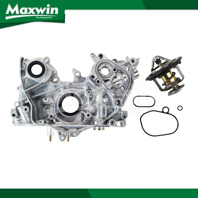 Oil Pump w/ Thermostat Housing Assembly Fit for 92-96 Honda Prelude L4 DOHC 2.3L - Image 1 of 4