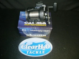 OKUMA MAGDA PRO MA-30DX LINECOUNTER PRE-SPOOLED WITH 1000' 30# BLOOD RUN WIRE - Picture 1 of 1
