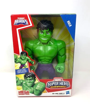 Figura Posable Playskool Heroes HULK Marvel Super Hero Adventures Mega Mighties Foto 1 de 4