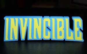 Invincible 3D gedruckt Logo Schild Wand Schreibtisch Regal Kunst - Bild 1 von 9