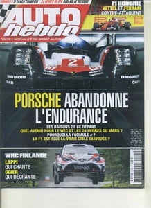 AUTO HEBDO Nr. 2125 02.08.2017 PORSCHE GIBT AUSDAUER GP UNGARN WRC FINLAN - Bild 1 von 1