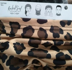 ROOTED SOUL CLOTHING CO. Cheetah  Multi-Use Adult Headwear Gaiter Neck Wear - Picture 1 of 3