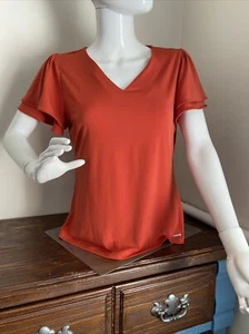 Rusty Orange Calvin Klein Bluse Medium - Bild 1 von 5