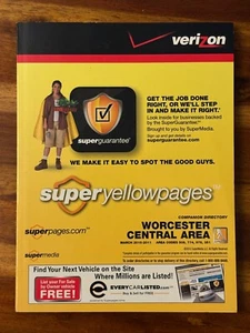 Verizon SuperPages Companion Directory Worcester Central Phone Book 2010-2011 - Picture 1 of 8