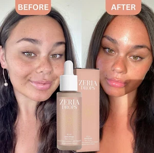 Zeria Drops Sunless Tanning Drops Natural Boost Melanin Enhancing Skin Tone - Picture 1 of 15