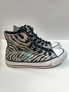 Converse Chuck Taylor All Star Mid Top Size 5 Tiger Stripe - Picture 1 of 12