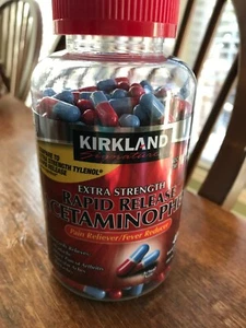 Kirkland Signature Extra Strength RAPID RELEASE ACETAMINOPHEN 500 mg, 400 ct - Picture 1 of 8