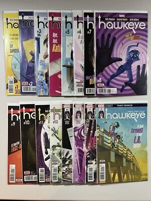 Hawkeye 1-16 (Marvel, 2017) casi nuevo **Juego completo** *Primera aparición Ramone Watts* Foto 1 de 4