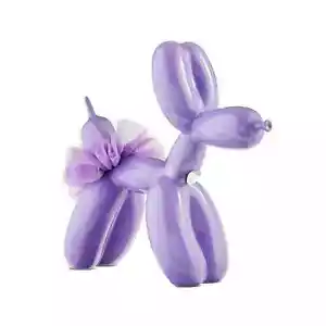 Valentines Day Balloon Dog Decor wearing tutu purple NWT - Picture 1 of 1
