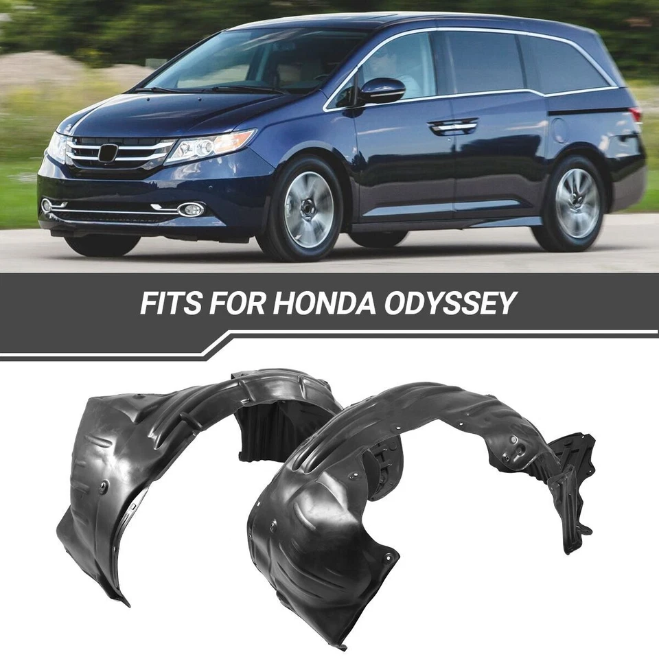 Front Driver & Passenger Side Fender Liner Set For 2014-2017 Honda Odyssey - Image 1 of 4