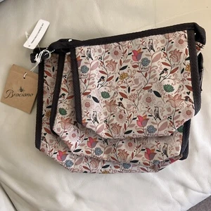 Braciano Flower/Birds Multicolor 3 Piece Cosmetic Set/Bag NWT! - Picture 1 of 7