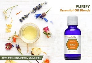Essential Oil Pure Blend Air PURIFY Natural Aromatherapy Massage Diffuser Oils - Picture 1 of 8